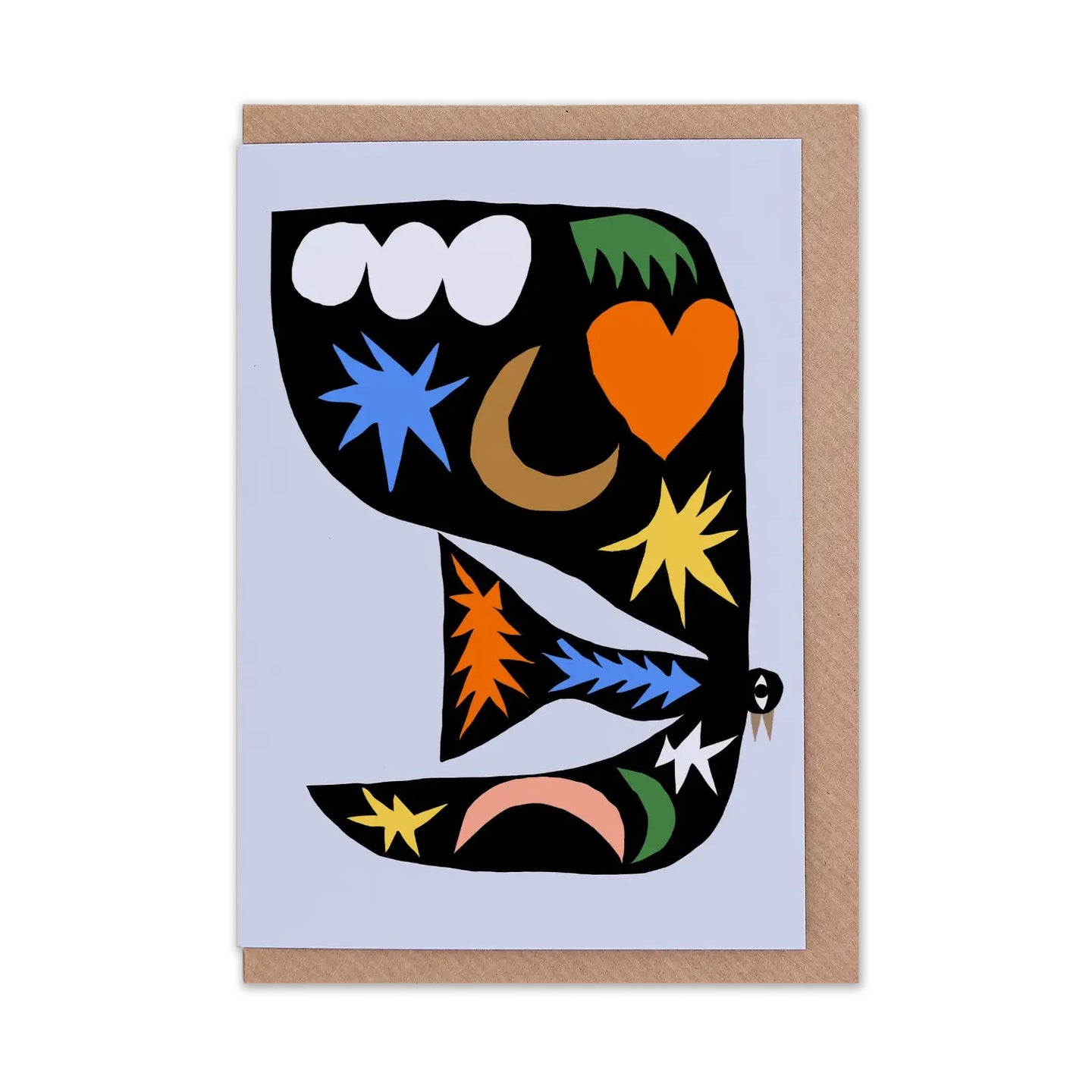 Shapes Bird Greetings Card