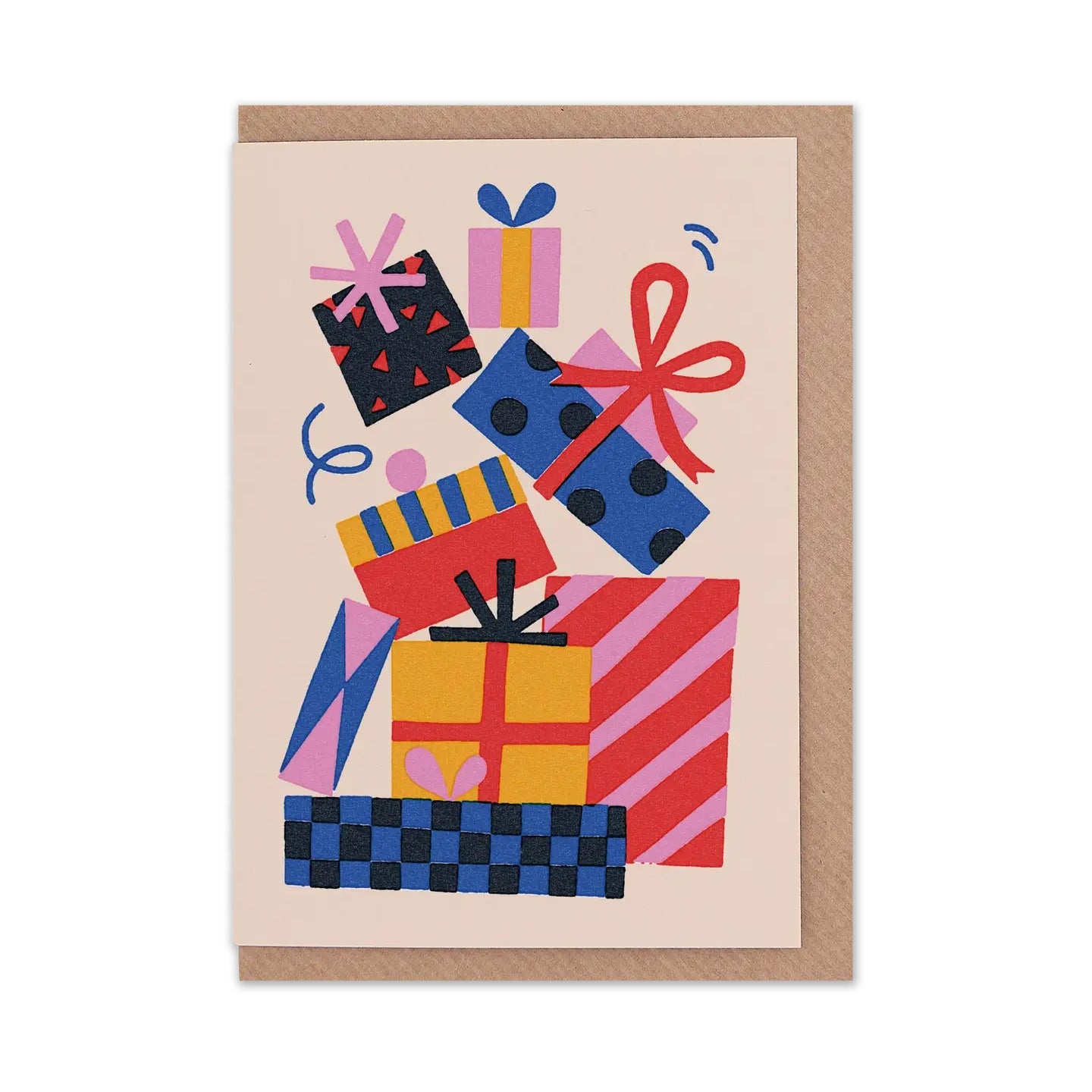 Pile of Presents Greetings Card