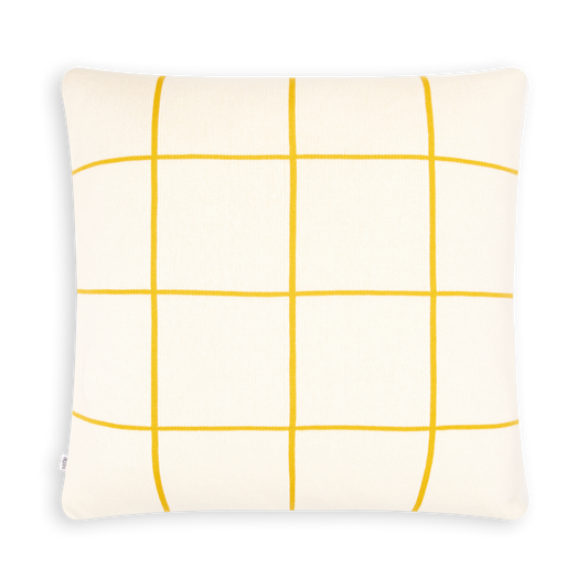 Grid Cushion Cover: Citrus