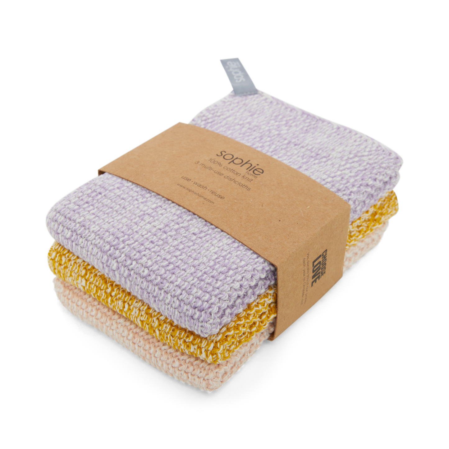 Reusable Dishcloths: Lilac Space Dye